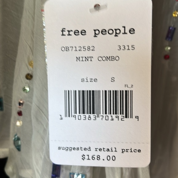 FREEPEOPLE SHEER BEADED TOP - Picture 5 of 5